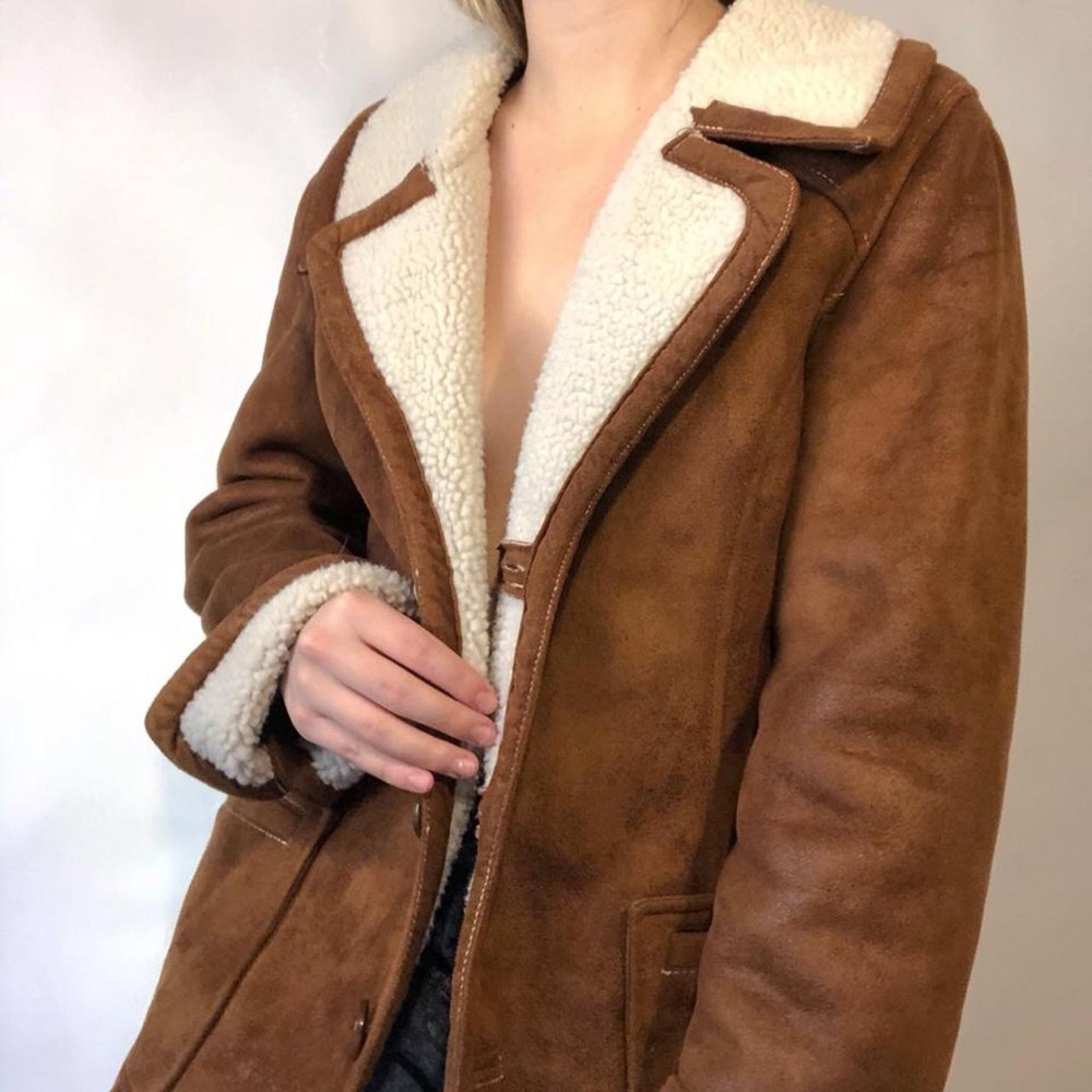 Vintage Brown Suede and Fur Jacket🤎